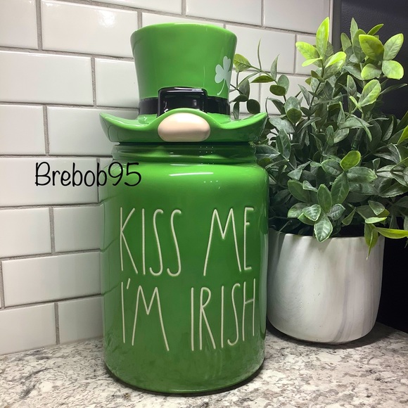 Rae Dunn KISS ME I’M IRISH Canister